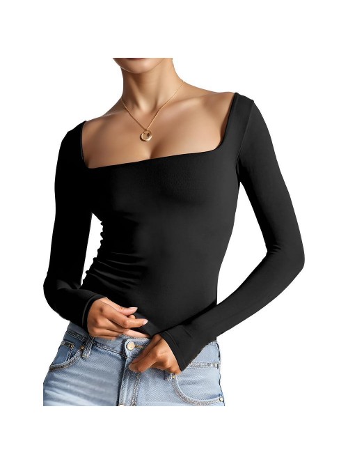 Weardear Women's Long Sleeve Crop Top Sweatshirt S...