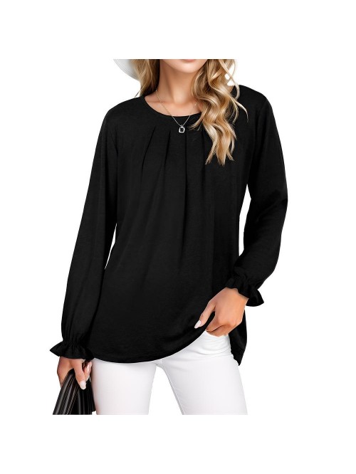 Weardear Womens Ruffle Sleeve Blouses Tops Dressy ...