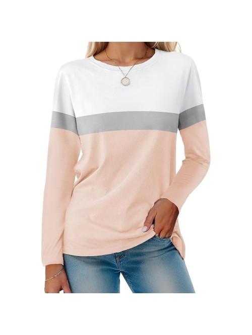 Weardear Women's Color Block Long Sleeve Tunics To...