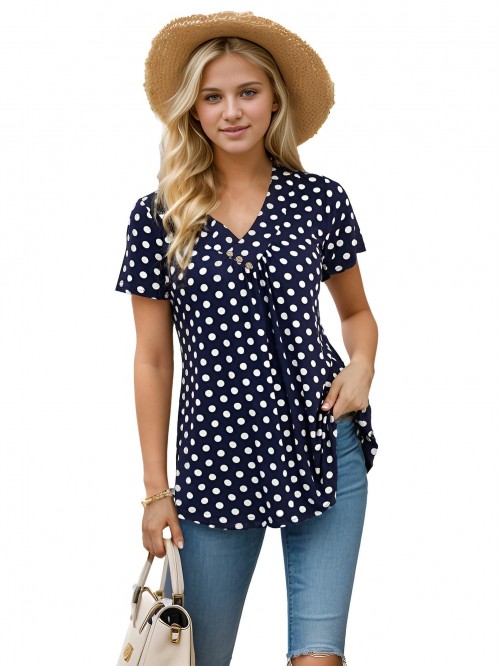 Weardear Women Summer Tunic Tops Dressy Casual V N...