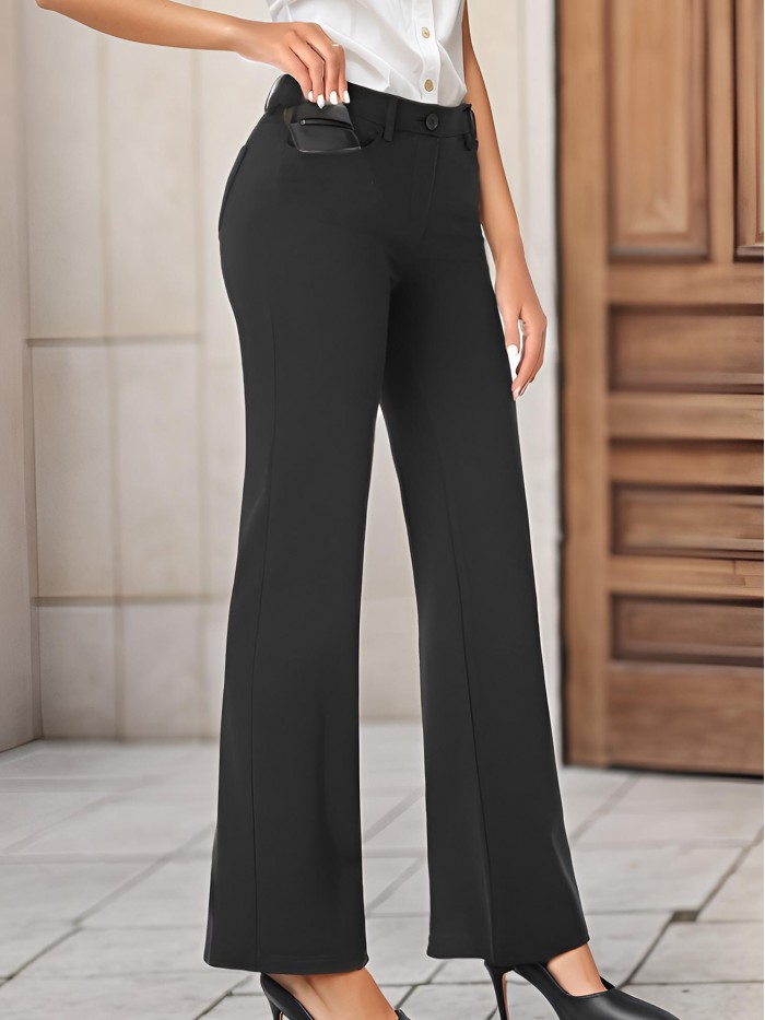 Weardear Women's Stretchy Bootcut Dress Pants with Pockets Tall, Petite, Regular for Office Work Business