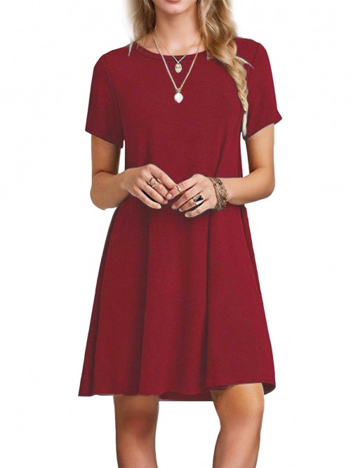 Weardear Womens Summer Casual Short Sleeve Dress S...