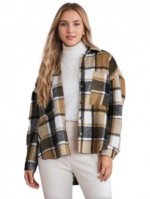 Weardear Womens Casual and Chill Plaid Button Down...