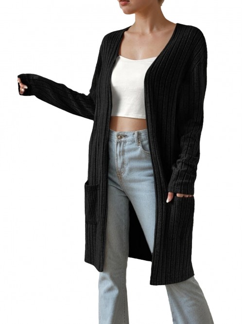 Weardear Women's Long Sleeve Open Front Placket Ja...