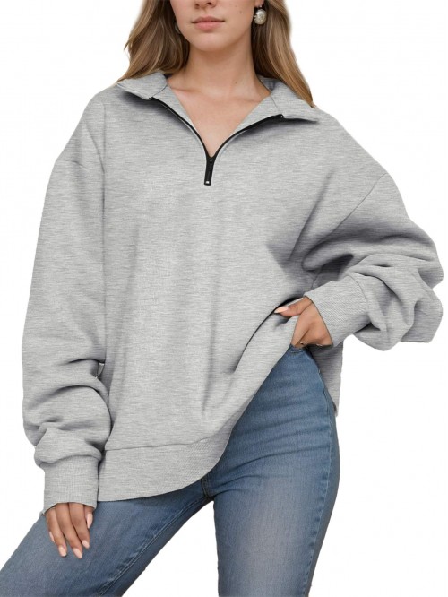 Weardear Women's Sweatshirts Half Zip Tunic Hoodie...