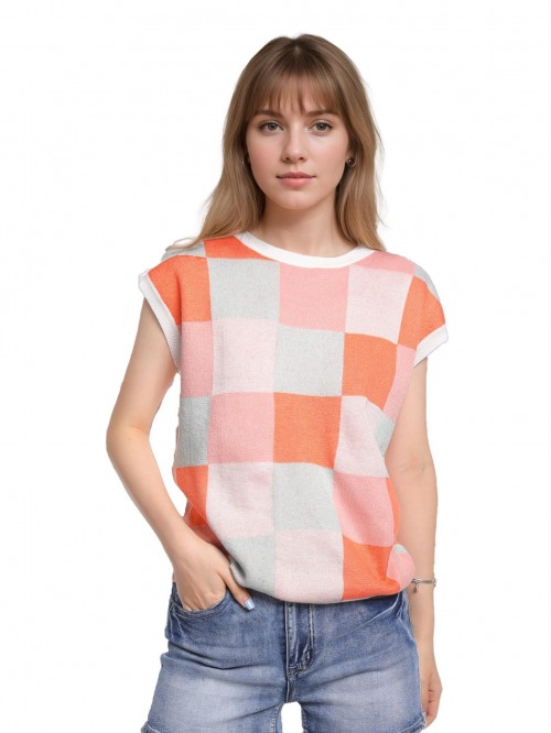 Weardear Womens Summer Cap Sleeve Tops Crew Neck K...