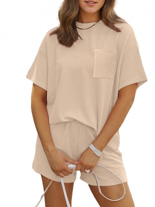 Weardear Pajamas Set for Women Waffle Knit Lounge ...