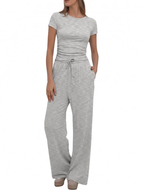 Weardear Women's 2 Piece Outfits Lounge Sets Ruche...