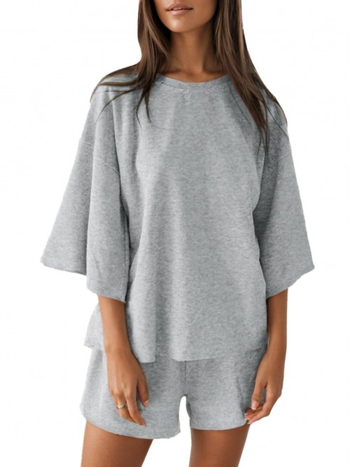 Weardear Womens 2 Piece Outfits 3/4 Sleeve Tops an...